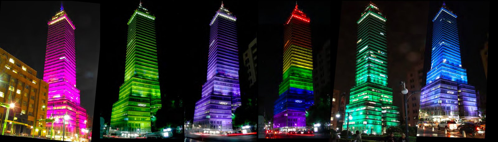 Latino Tower Illuminated
